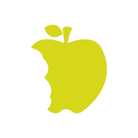 Apple bitten illustrated on a white background 8283977 Vector Art at Vecteezy