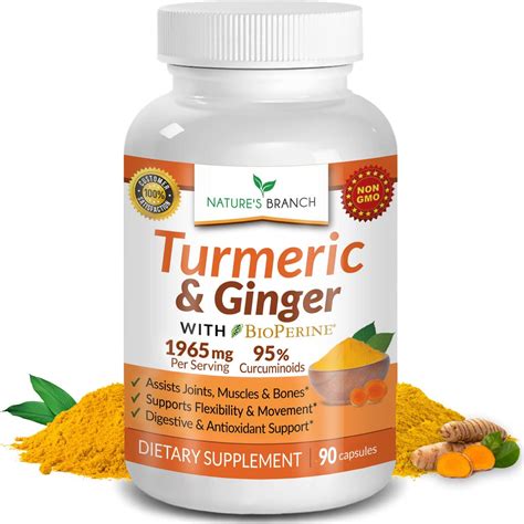 Bronson Turmeric Ginger Extra Strength Joint Health And Digestion Support With