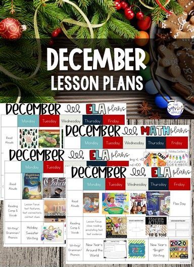 December Lesson Plans Trees Traditions Winter Holidays And The New