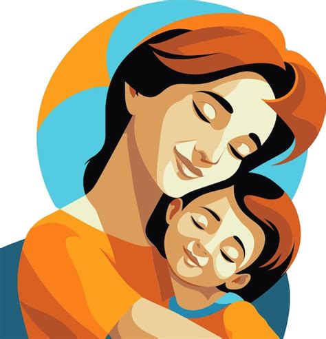 Serene Maternal Love Languageradiant Maternal Love Vector Moments