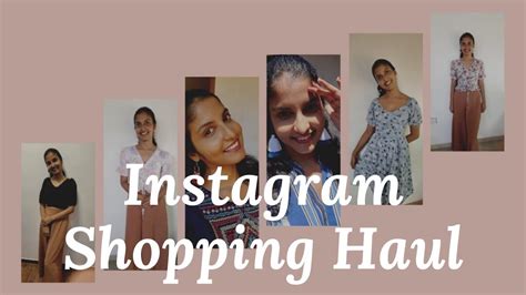 Affordable Instagram Shopping Haul සිංහල Youtube