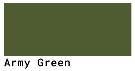 Army Green Color Codes The Hex Rgb And Cmyk Values That You Need