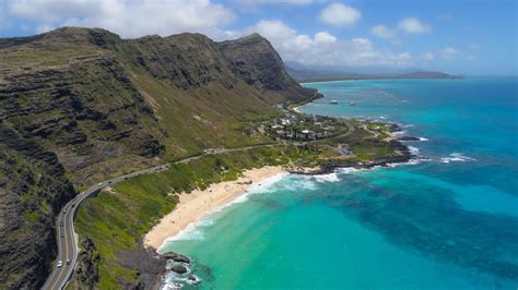 Breathtaking Drone Footage Makapuu Beach Oahu Hawaii Usa Youtube