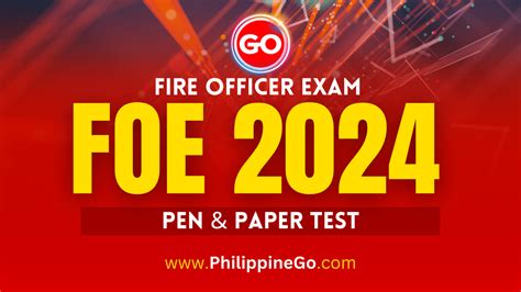 Fire Officer Exam Foe Comprehensive Guide Philippine Go