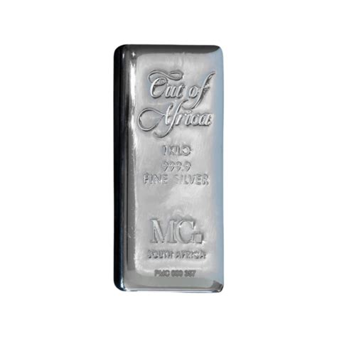 1kg Silver MetCon Cast Bar Out Of Africa SA Bullion