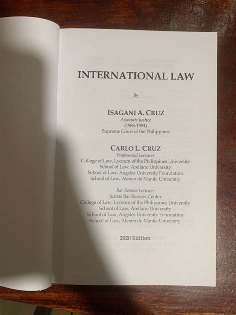 International Law By Isagani Cruz And Carlo Cruz Hobbies Toys Books