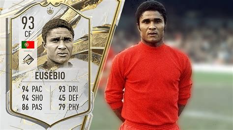 93 Prime Icon Eusebio Player Review Fifa 23 Youtube