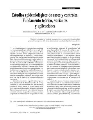 Fundamentos De Los Estudios De Casos Y Controles PDF