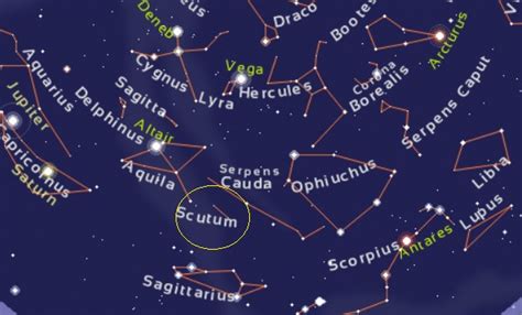 Scutum Constellation Facts And Info The Planets