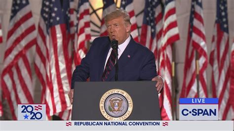 President Donald Trump Full Acceptance Speech At 2020 Republican