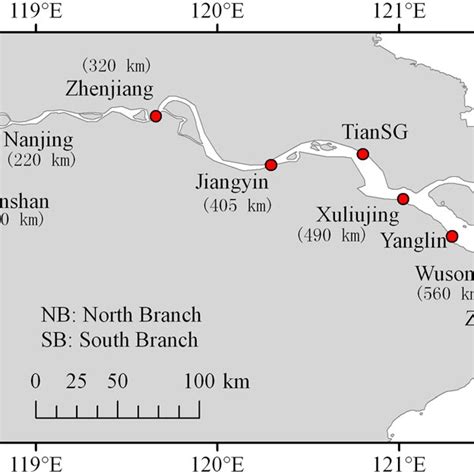 The Topography Of The Yangtze River Estuary Yre And The Location Of