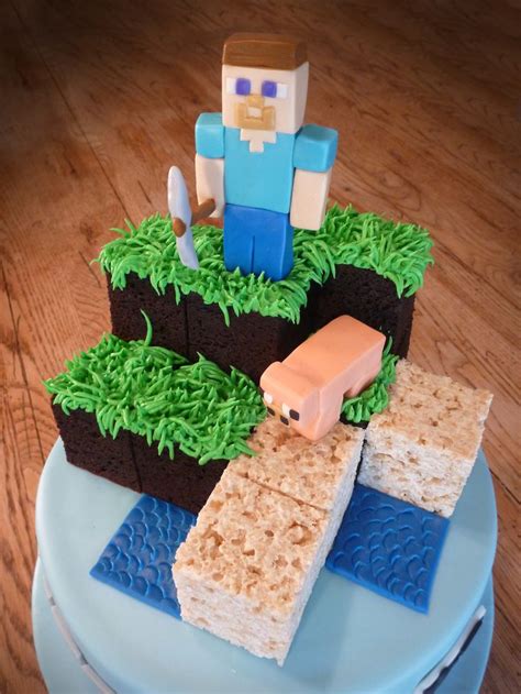 Minecraft Themed Cake Minecraft Geburtstag Essen Süße Rezepte