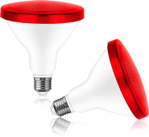 Led Red Flood Light Bulb Par38 E26 Base Red Color Bulb 15w 100w