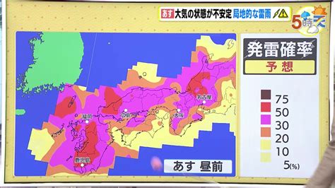 【あすの天気】大気の状態が不安定 局地的な雷雨に注意 蒸し暑さ続く Iraw By Rcc