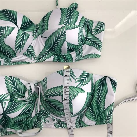 Swim High Waist Leaf Print Bikini Poshmark