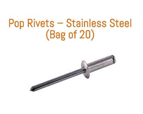 Straightcurve Fixing Pop Rivet Stainless Steel 4mm Bag 20