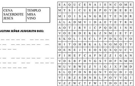 Sopa De Letras Para Niños Cristianos Sobre La Oracion Religion Severo Ochoa Octubre 2020