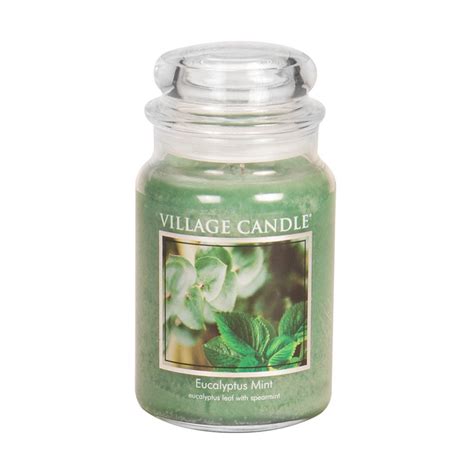 Village Candle Duftkerze im Glas groß Eucalyptus Mint 29 95