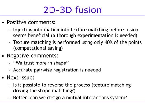 PPT 3D Face Verification Using Shape And Texture 3D Face Registration