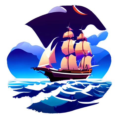 Sailing Ship Graphic Creative Fabrica