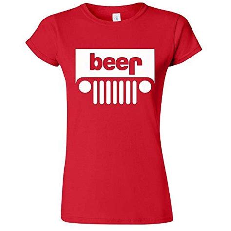 Beer Jeep Funny Drinking Womens T Shirt T Shirts For Women Jeep