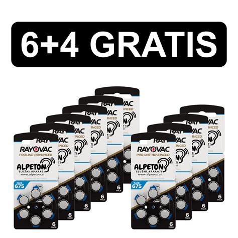 Baterije Za Slu Ne Aparate Rayovac Proline Tip Gratis