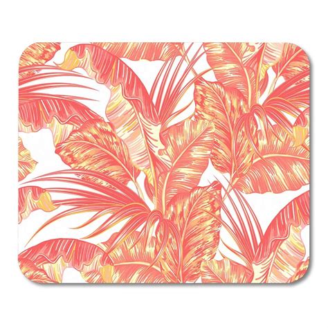 Kdagr Pink Summer Tropical Palm Leaves Jungle Leaf Floral Pattern