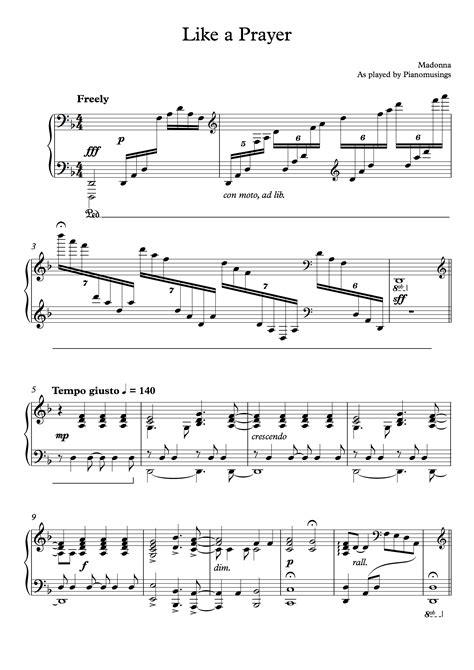 Piano Transcription Service • My Sheet Music Transcriptions