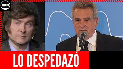 Agustín Rossi LE LLENÓ LA CARA DE DEDOS A Milei por decir que quiere