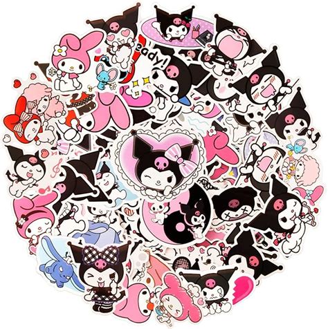 Pcs Sanrio Stickers Kuromi Cute Personalised My Melody Stickers The