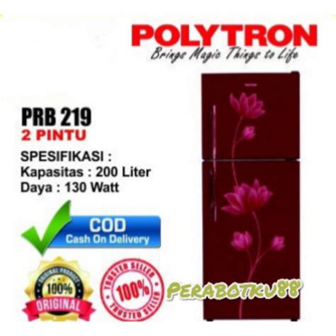 Jual Lemari Es Kulkas Polytron Prb Pintu Prb Kapasitas