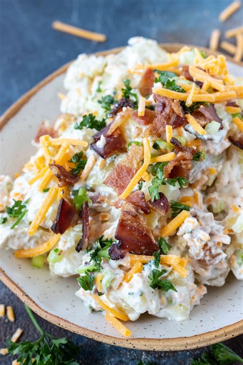 Loaded Baked Potato Salad Recipe Wonkywonderful