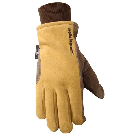 New 1 One Wells Lamont Cold Weather Work Gloves 1pair Suede Cowhide Leather Ebay