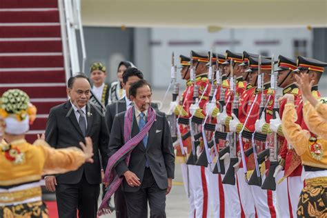 Kedatangan Sultan Brunei Darussalam Hassanal Bolkiah Antara Foto