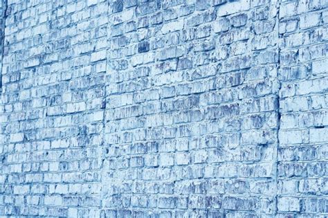 Brick Wall With Unusual Blue Bricks Stock Image Image Of Paint Brick