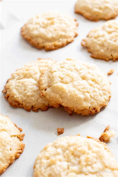 4 Ingredient Ultimate Chewy Vegan Coconut Cookies Gluten Free Paleo