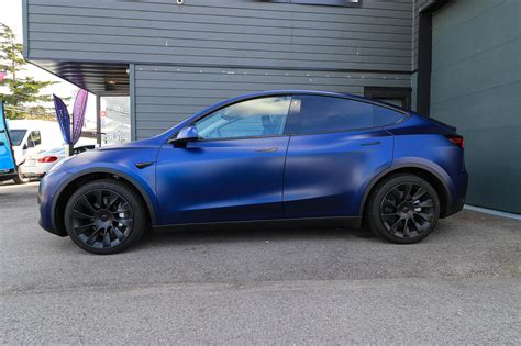 Tesla Model Y Matte Paint Protection Film PPF Wrap Vancouver