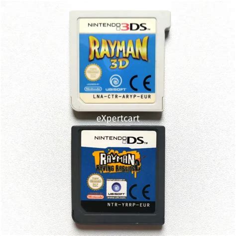 NINTENDO 3DS Rayman 3D Raving Rabbids 2 Bundle DS European