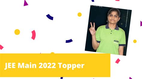 JEE Main 2022 Topper Sneha Pareek Scores 300 On 300 In JEE Main