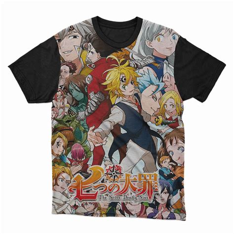 Camiseta Anime Nanatsu No Taizai Short Fuse