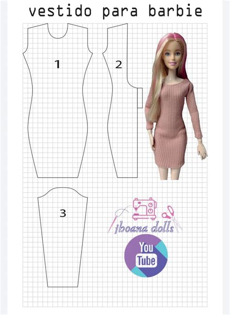 Vestido Para Barbie Sewing Barbie Clothes Barbie Clothes Patterns