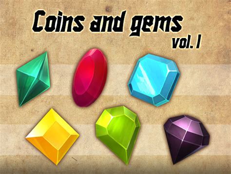 Coins And Gems Handpainted Pack 3d Unity Asset Store