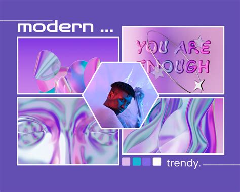 Free Modern Trendy Mood Board Template To Edit Online