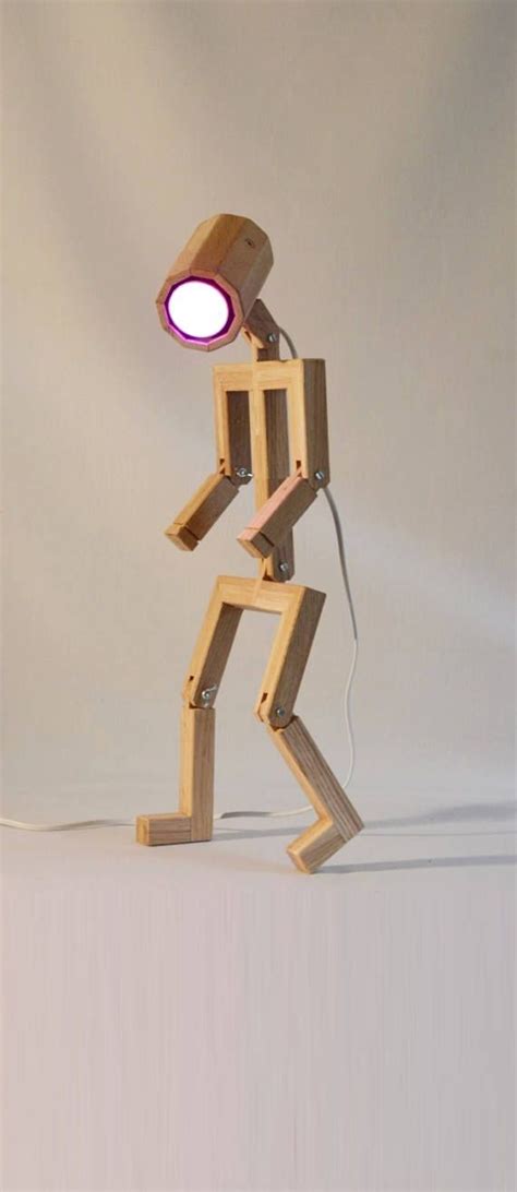 Articulated Design Lamp Madame Made From Recycled Wood Diy Kitchen