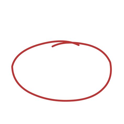 Red Scribble Circle 47424795 Png