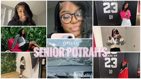 Vlog Grwm To Take My SENIOR Portraits Hair Outfits Nails Makeup And