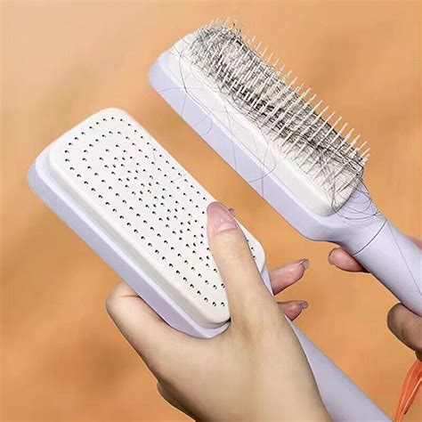 One Key Self Cleaning Hair Brush 3d Air Cushion Scalp Massage Comb Anti Statp1 Ebay