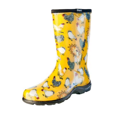 Sloggers Chicken Print Boots - Yellow