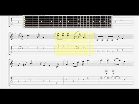 Beatles The I Saw Her Standing There Guitar Tablature Youtube