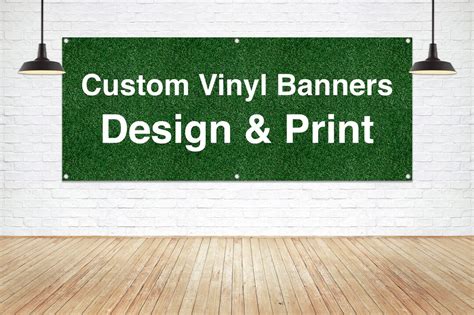 CUSTOM VINYL BANNERS Business Signage Personalized Graphic Design and ...